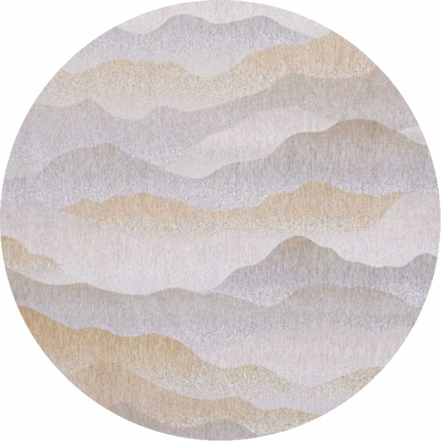 Louis De Poortere Gallery Himalaya Round Rug - 9380 Summer