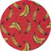 Louis De Poortere Pop Banana Round Rug - 9392 Miami Red