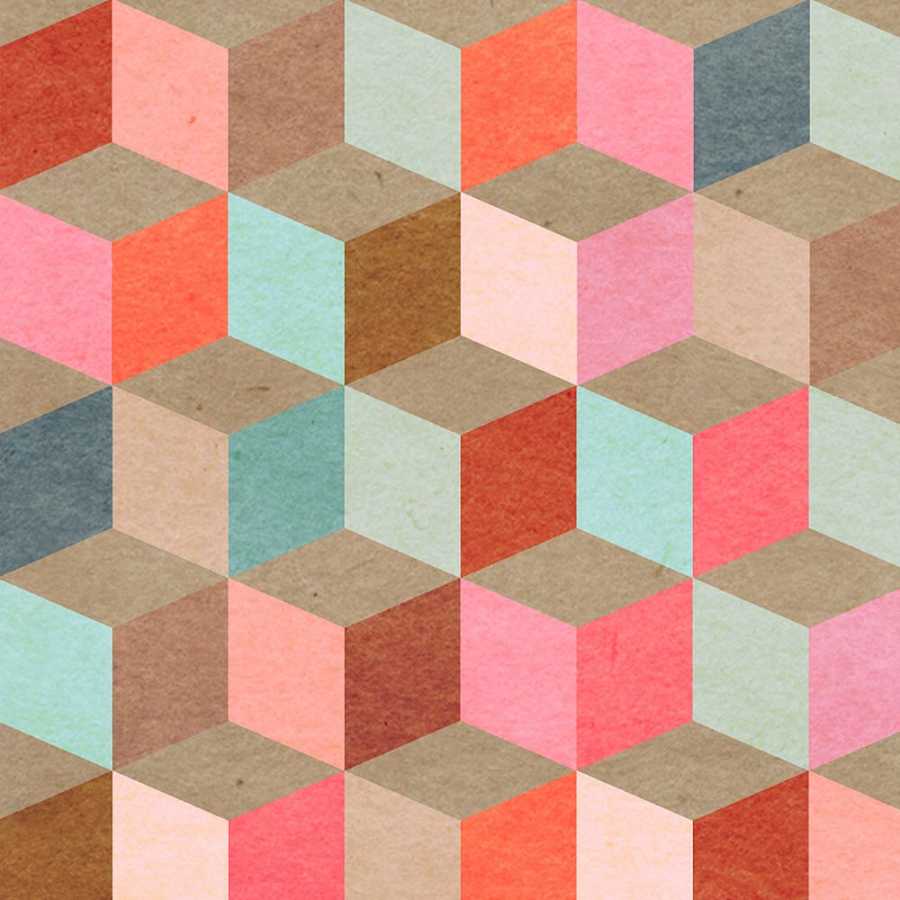 MIND THE GAP Coloured Geometry Wallpaper