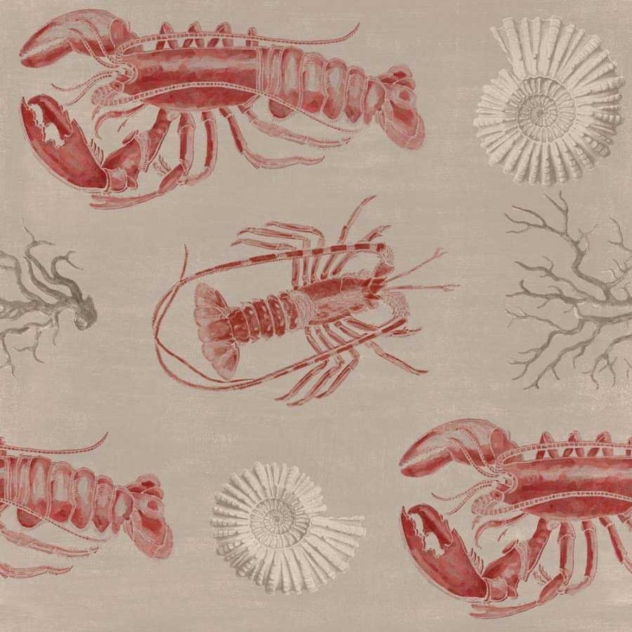 MIND THE GAP Lobster Taupe Wallpaper