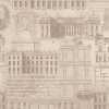 MINDTHEGAP Vitruvius Taupe Wallpaper