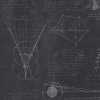 MINDTHEGAP Newton Geometry Anthracite Wallpaper