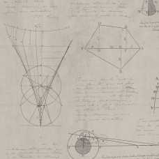MINDTHEGAP Newton Geometry Taupe Wallpaper