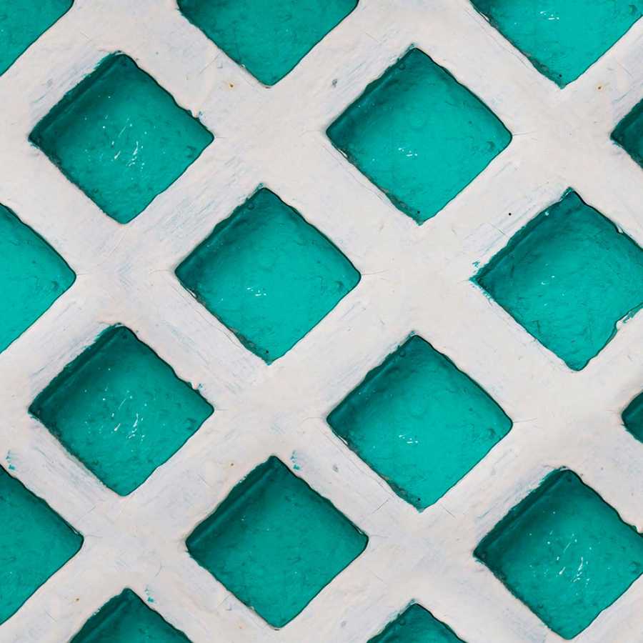 MIND THE GAP Turquoise Patch Wallpaper