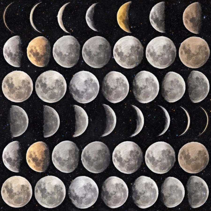 MIND THE GAP Moon Phases Wallpaper