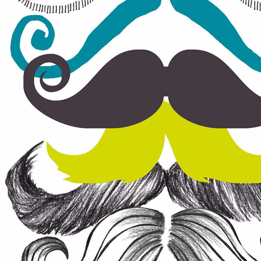 MIND THE GAP Different Moustaches Wallpaper
