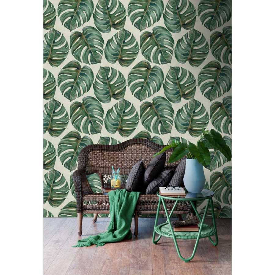 MIND THE GAP Tropical Leaf Wallpaper