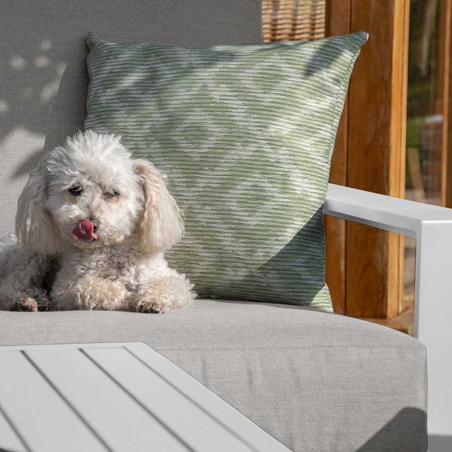 Maze Amalfi 7 Seater Outdoor Sofa Set With Rising Table - White