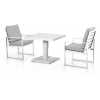 Maze Amalfi Outdoor Bistro Set With Rising Table - White