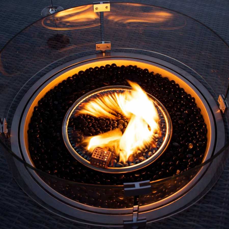 Maze Cosy Square Fire Pit - Charcoal
