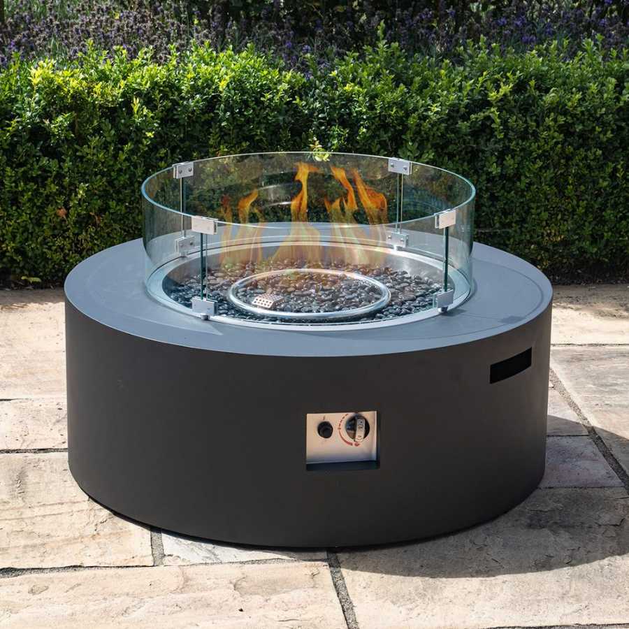 Maze Cosy Round Fire Pit - Charcoal