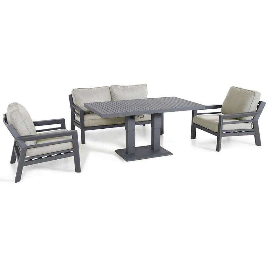 Maze New York Outdoor Sofa Set With Rising Table - Dove Grey