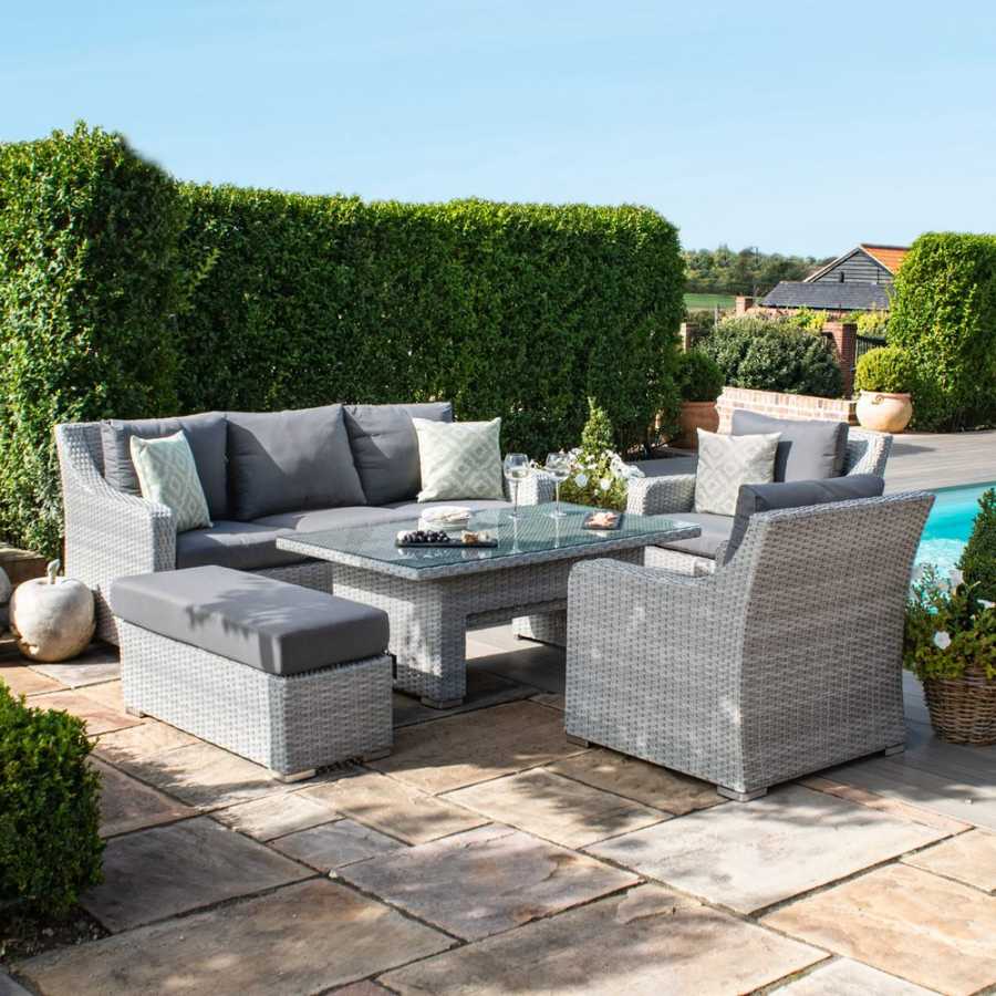 Maze Ascot Outdoor Sofa Set With Rising Table