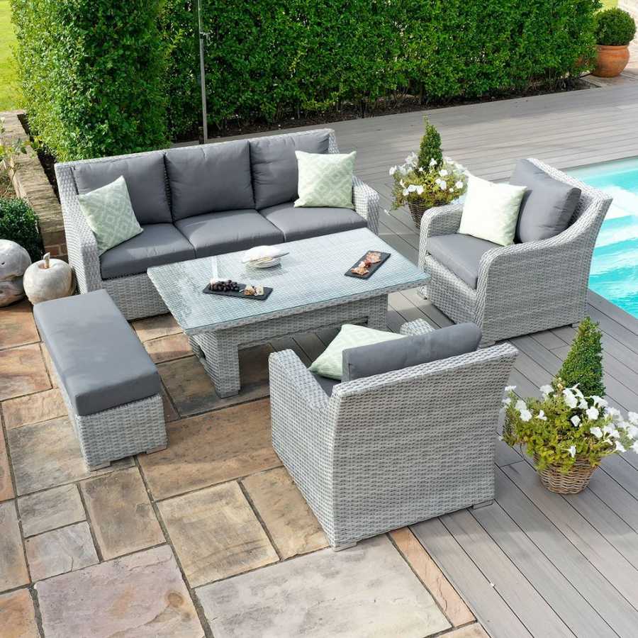 Maze Ascot Outdoor Sofa Set With Rising Table