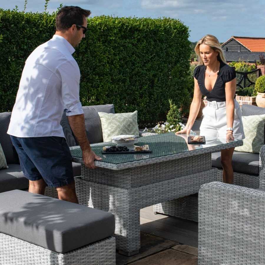 Maze Ascot Outdoor Sofa Set With Rising Table