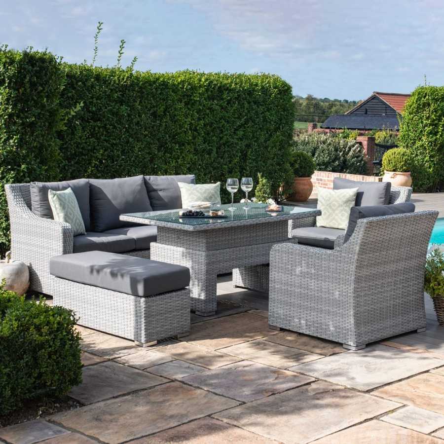 Maze Ascot Outdoor Sofa Set With Rising Table