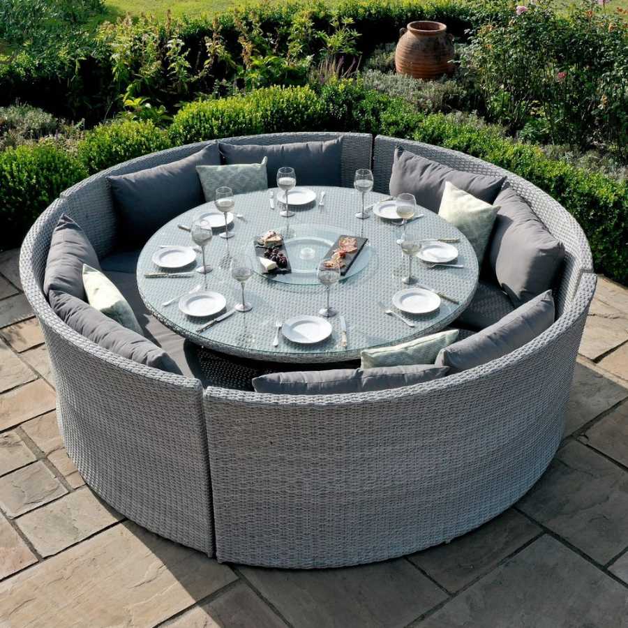 Maze Ascot Round 8 Seater Outdoor Dining Set