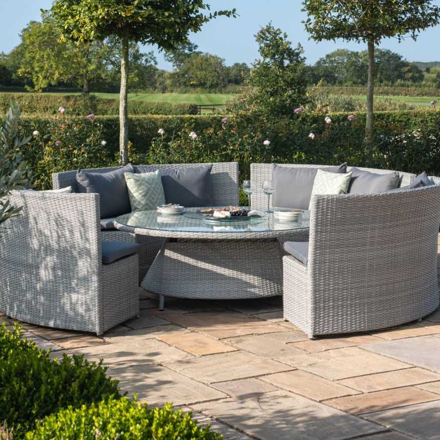 Maze Ascot Round 8 Seater Outdoor Dining Set