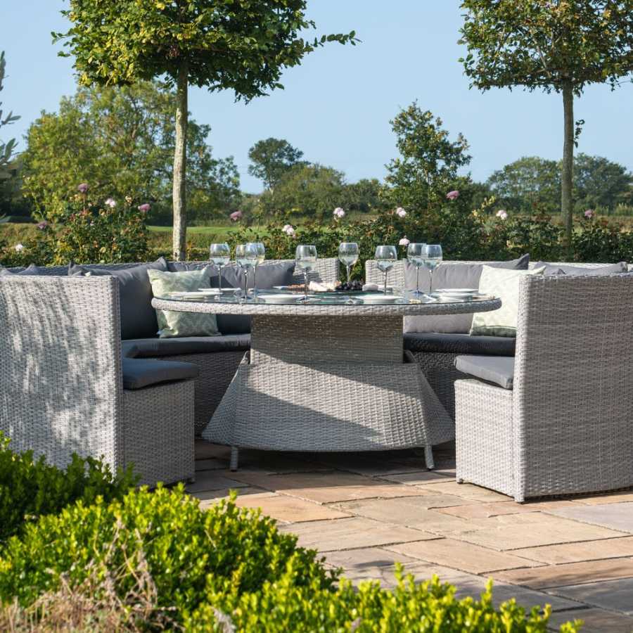 Maze Ascot Round 8 Seater Outdoor Dining Set