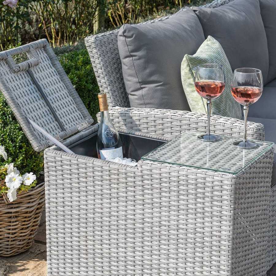 Maze Ascot Outdoor Side Table With Ice Bucket