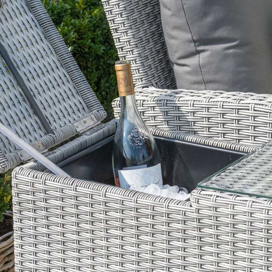 Maze Ascot Outdoor Side Table With Ice Bucket