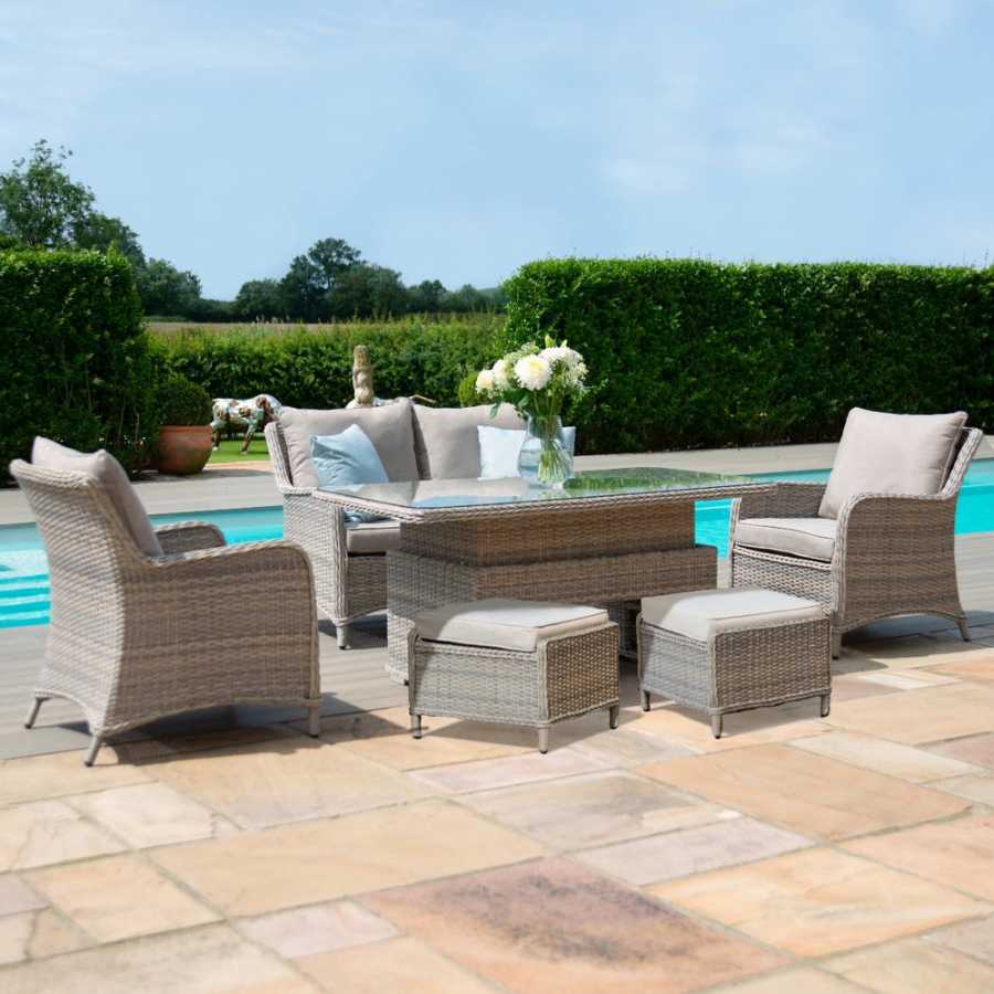 Maze Cotswold 6 Seater Outdoor Sofa Set With Rising Table