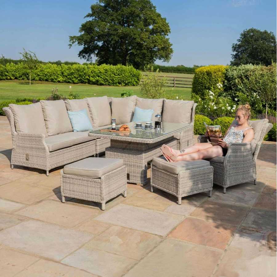 Maze Cotswold Outdoor Corner Sofa Set With Rising Table