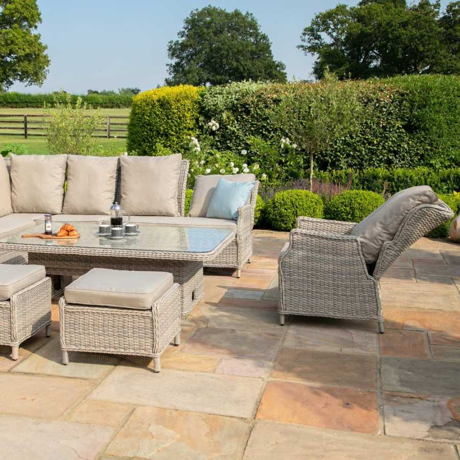 Maze Cotswold Outdoor Corner Sofa Set With Rising Table