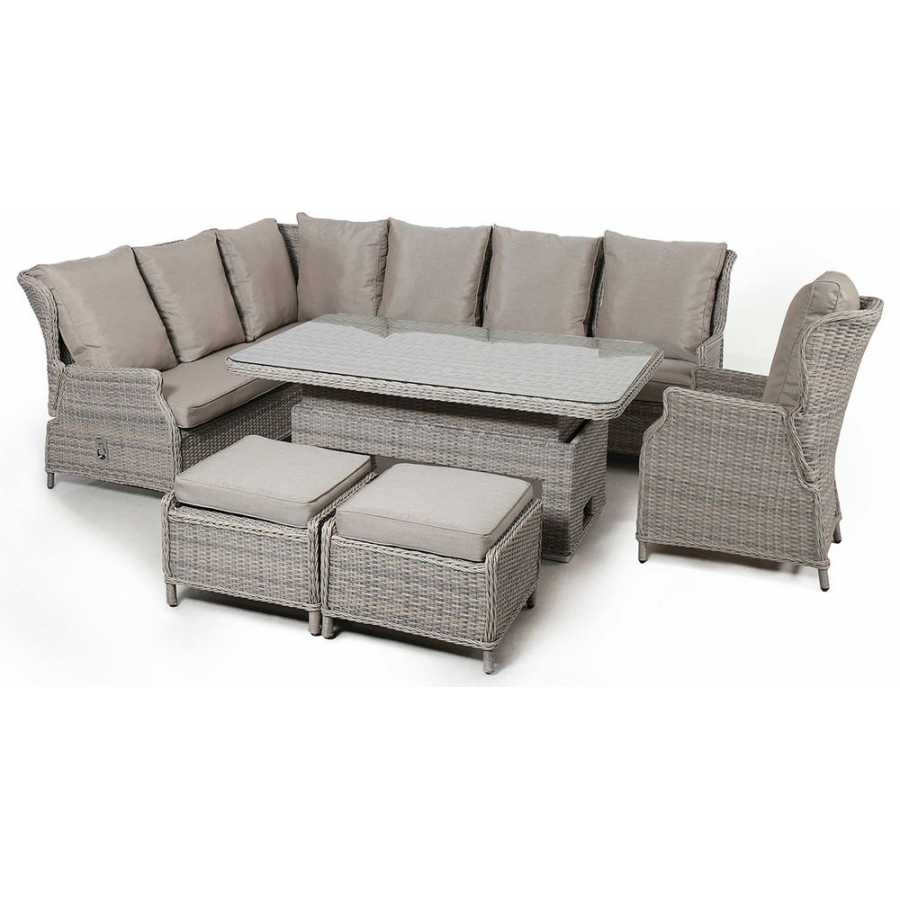 Maze Cotswold Outdoor Corner Sofa Set With Rising Table