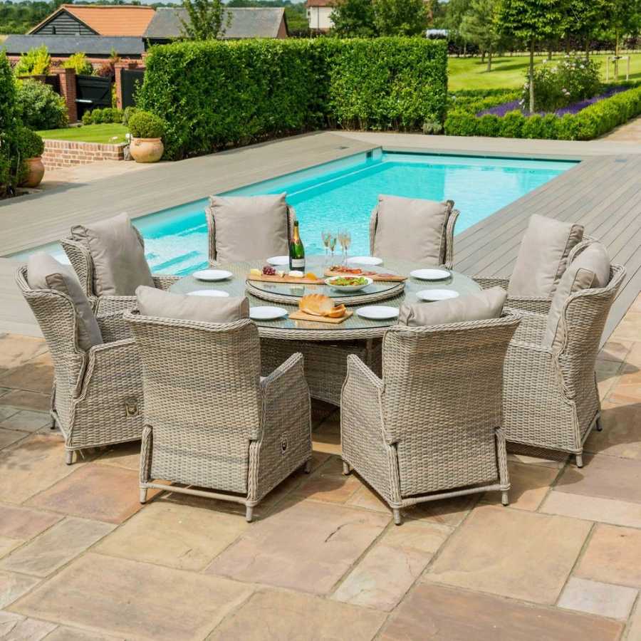 Maze Cotswold 8 Seater Outdoor Dining Set With Lazy Susan