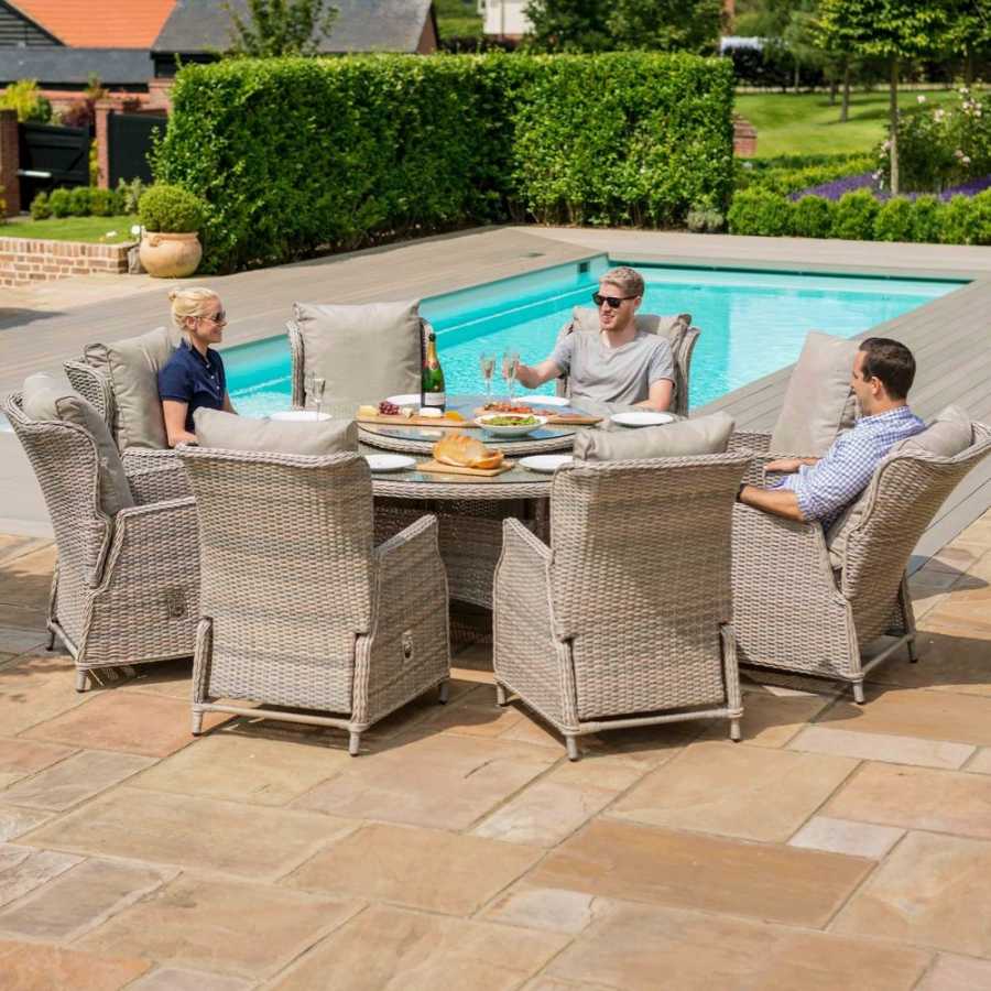 Maze Cotswold 8 Seater Outdoor Dining Set With Lazy Susan