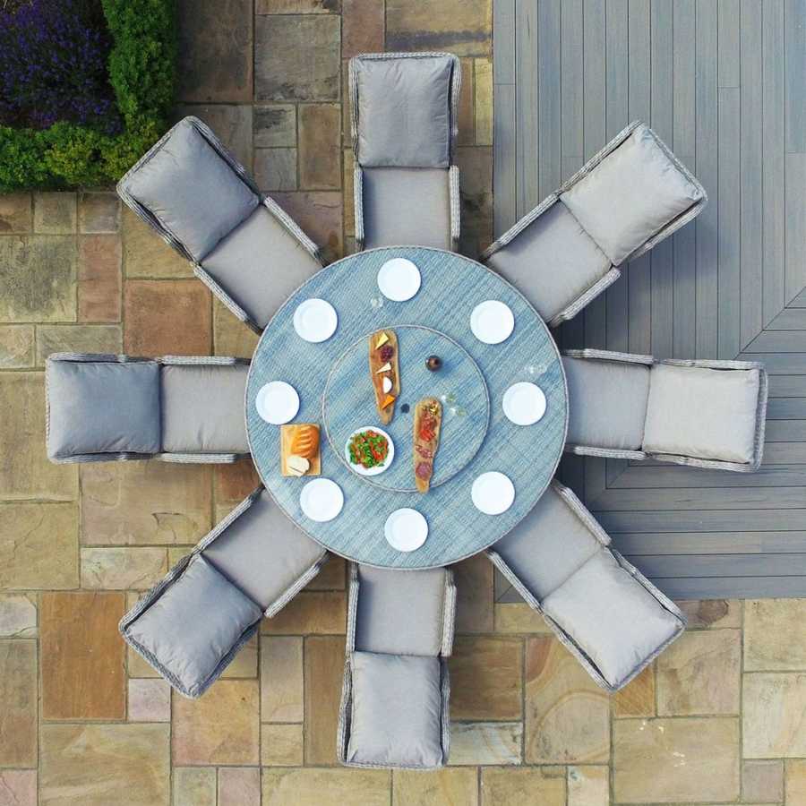 Maze Cotswold 8 Seater Outdoor Dining Set With Lazy Susan