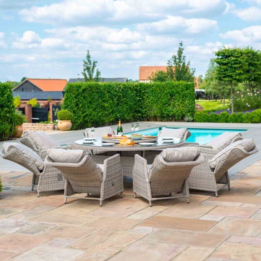 Maze Cotswold 8 Seater Outdoor Dining Set With Lazy Susan