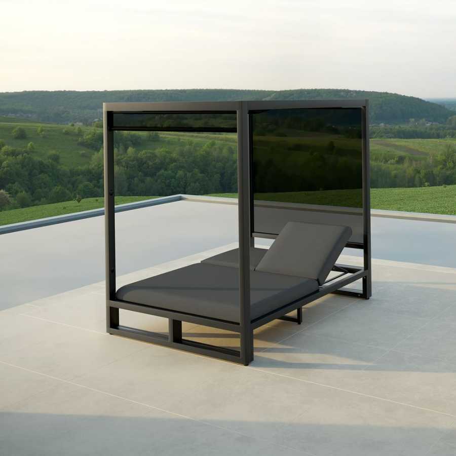 Maze Allure Outdoor Daybed - Charcoal