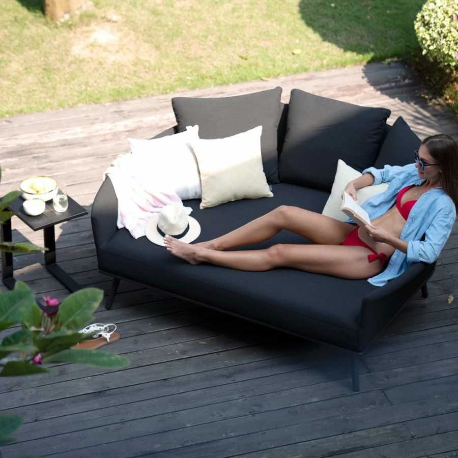 Maze Ark Outdoor Daybed - Charcoal