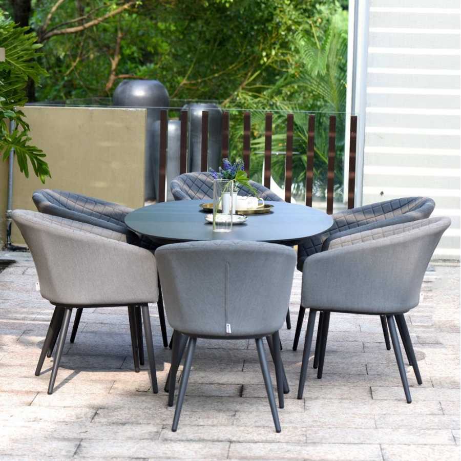 Maze Ambition 6 Seater Outdoor Dining Set - Flanelle