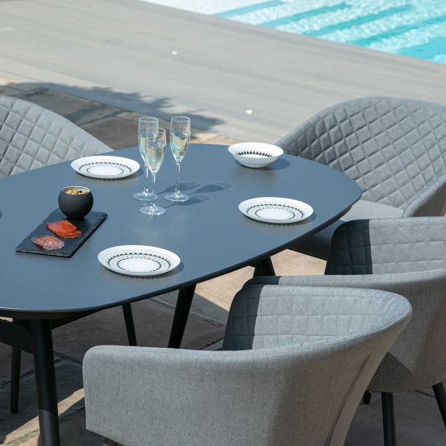 Maze Ambition 6 Seater Outdoor Dining Set - Flanelle