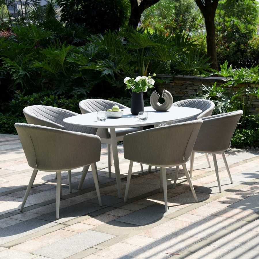 Maze Ambition 6 Seater Outdoor Dining Set - Lead Chine