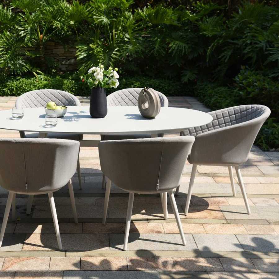 Maze Ambition 6 Seater Outdoor Dining Set - Lead Chine