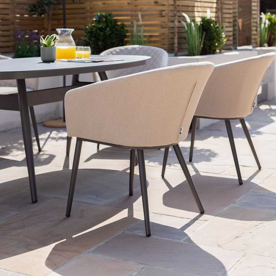 Maze Ambition 6 Seater Outdoor Dining Set - Oatmeal