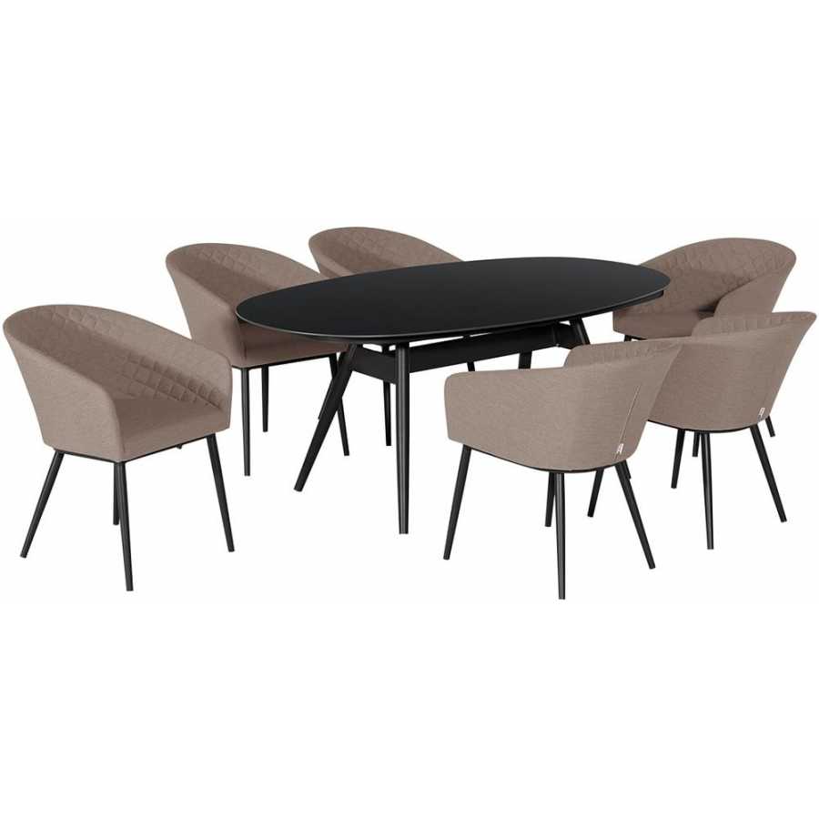 Maze Ambition 6 Seater Outdoor Dining Set - Taupe