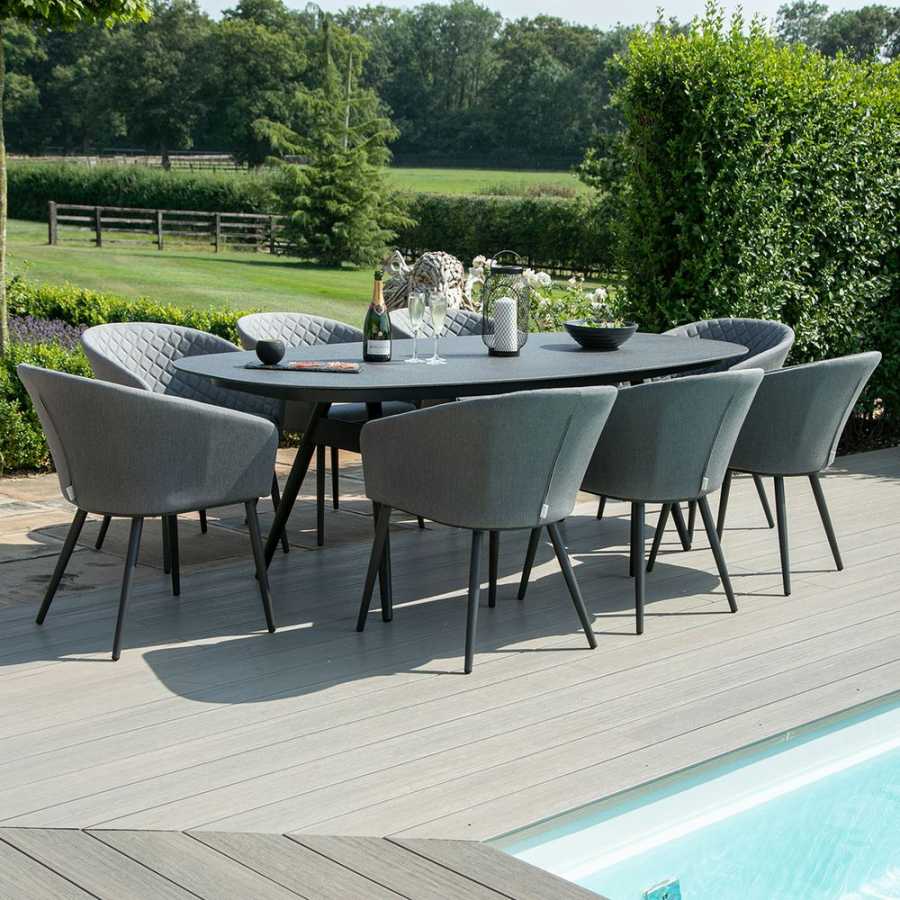 Maze Ambition 8 Seater Outdoor Dining Set - Flanelle