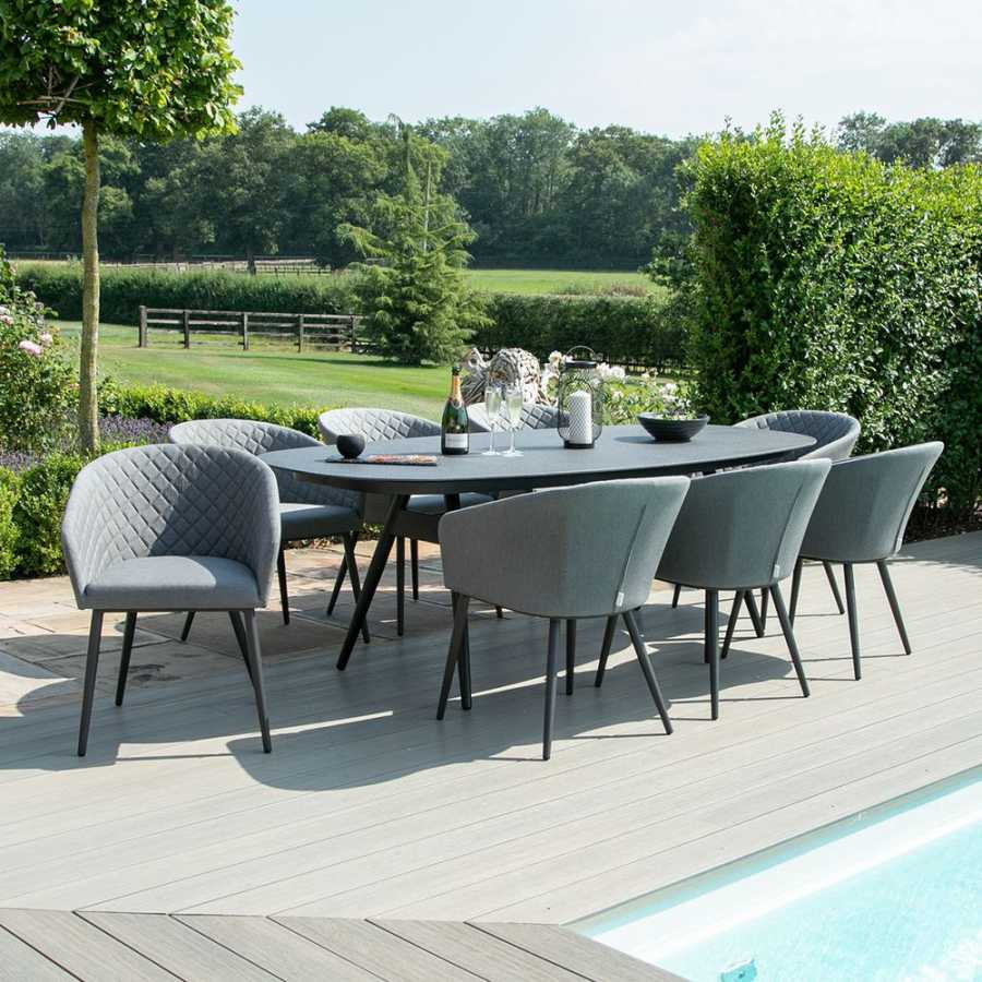 Maze Ambition 8 Seater Outdoor Dining Set - Flanelle