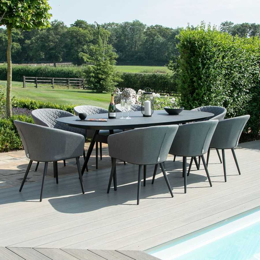 Maze Ambition 8 Seater Outdoor Dining Set - Flanelle