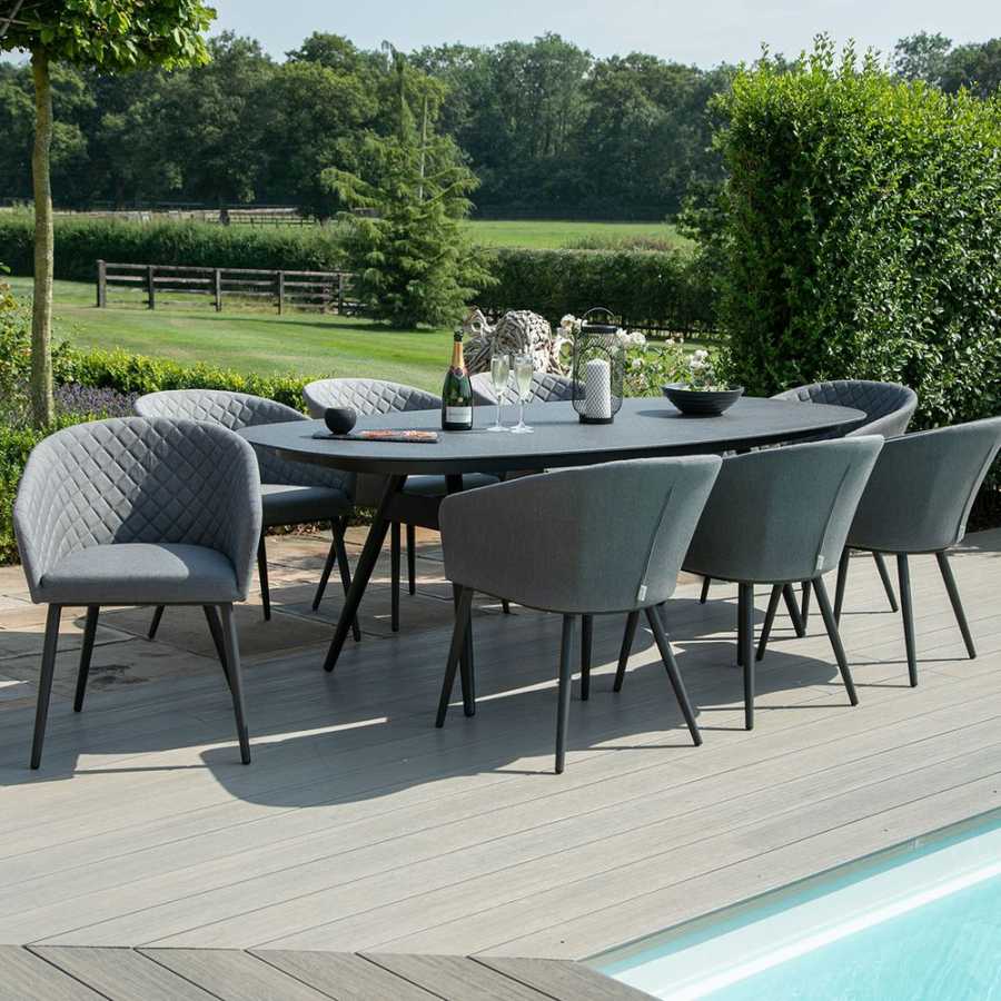 Maze Ambition 8 Seater Outdoor Dining Set - Flanelle