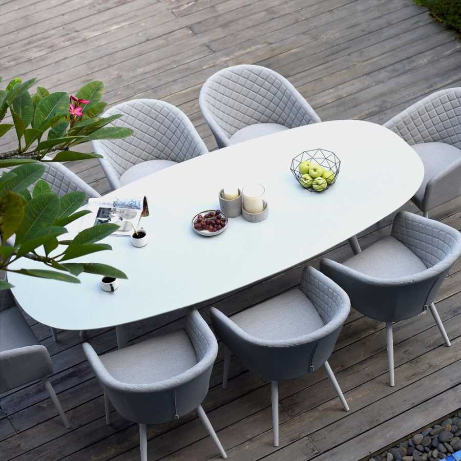 Maze Ambition 8 Seater Outdoor Dining Set - Lead Chine