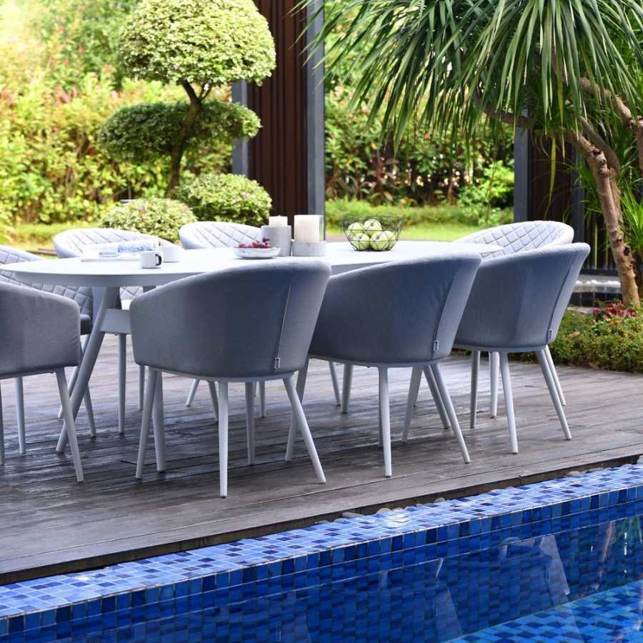 Maze Ambition 8 Seater Outdoor Dining Set - Lead Chine