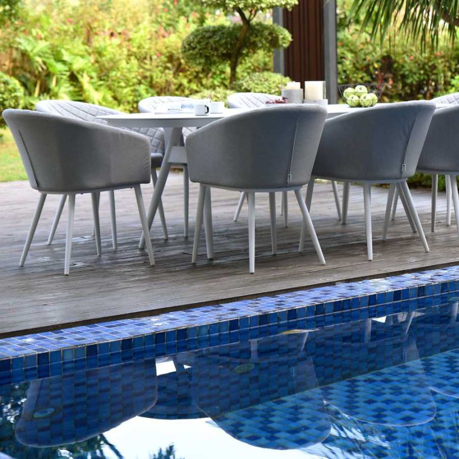 Maze Ambition 8 Seater Outdoor Dining Set - Lead Chine