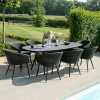 Maze Ambition 8 Seater Outdoor Dining Set - Charcoal