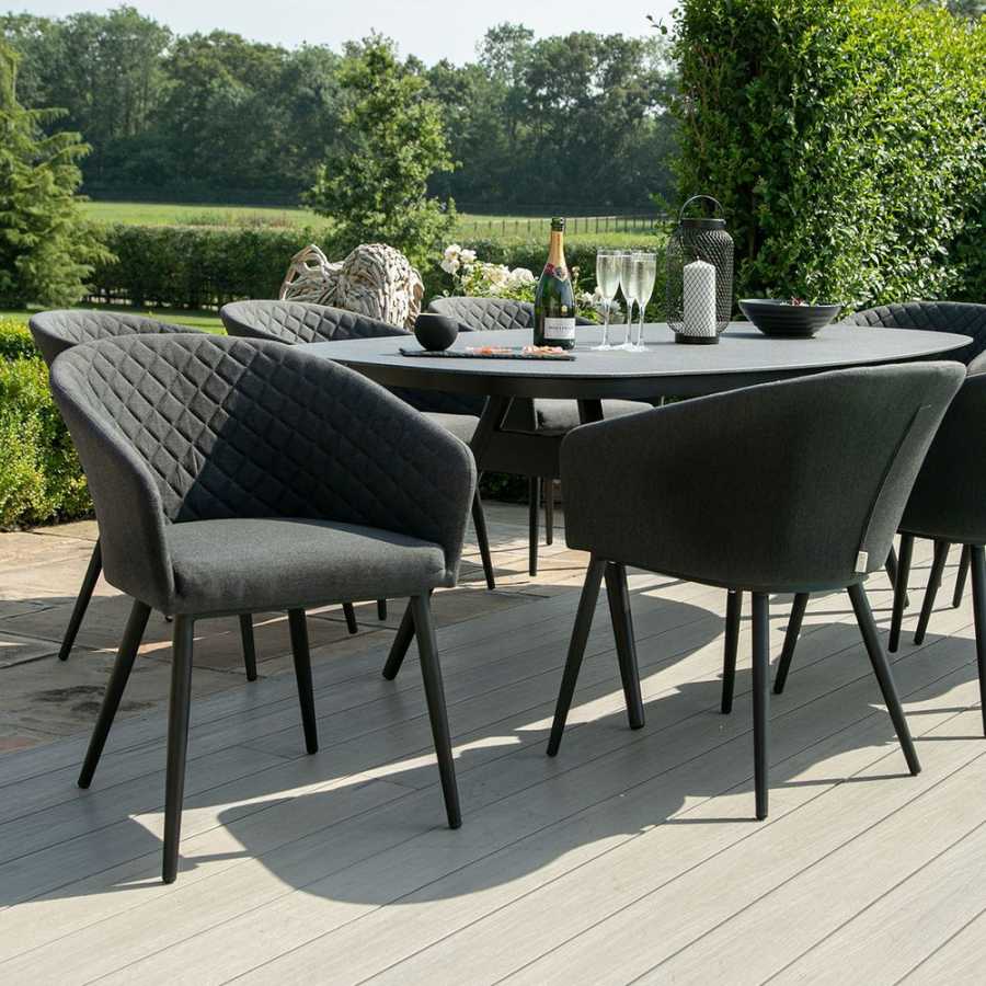 Maze Ambition 8 Seater Outdoor Dining Set - Charcoal